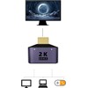 Risprsulen 1Pc Purple HDMI-Compatible Splitter 1 in 2 Out -2K