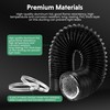 Dryer Vent Hose, 4" Insulated Flexible Duct 25FT with 2