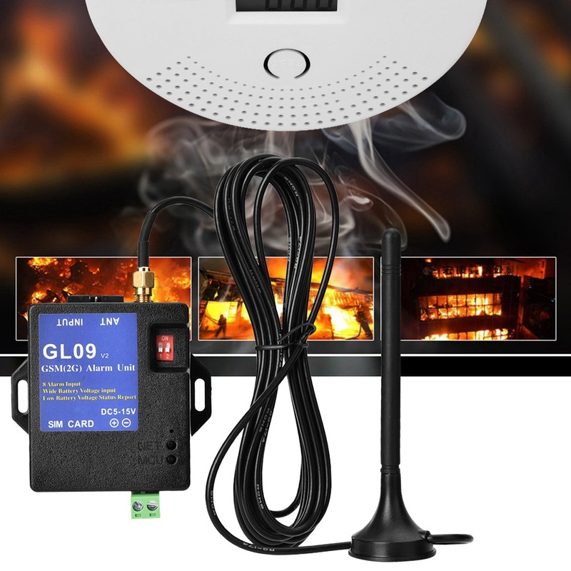 GL09 8 Channel Battery Operated App Control GSM Alarm Systems