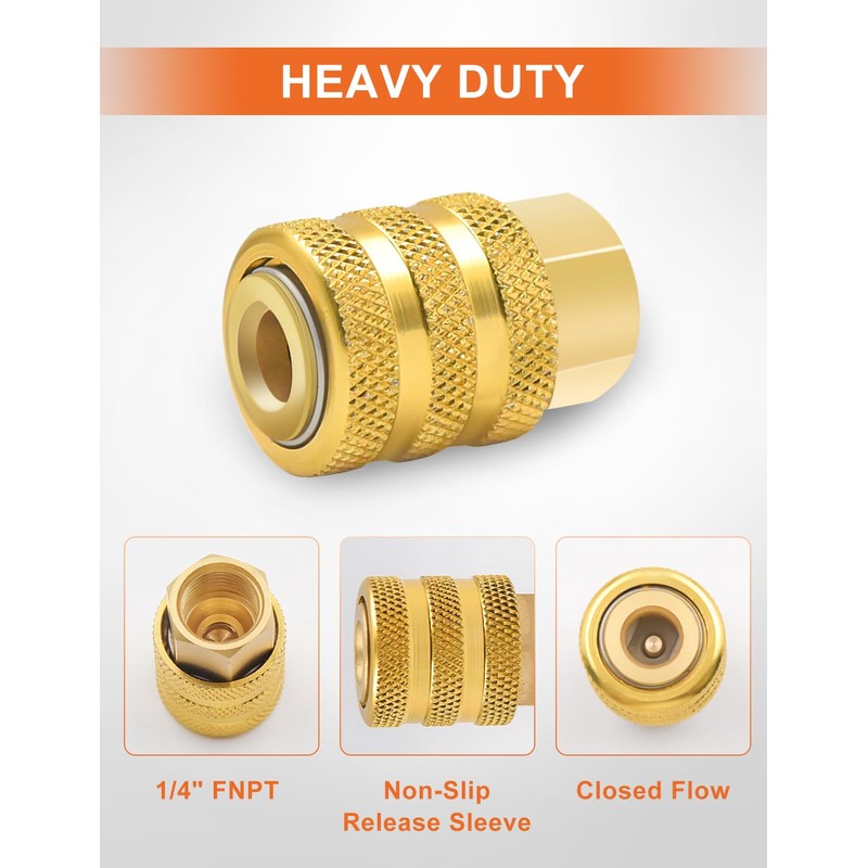 SAFELIFE Air Chuck 2 Pack Closed Flow Tire Air Chuck