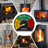 Wood Stove Thermometer Magnetic Stove Pipe Thermometer with Large Dial,