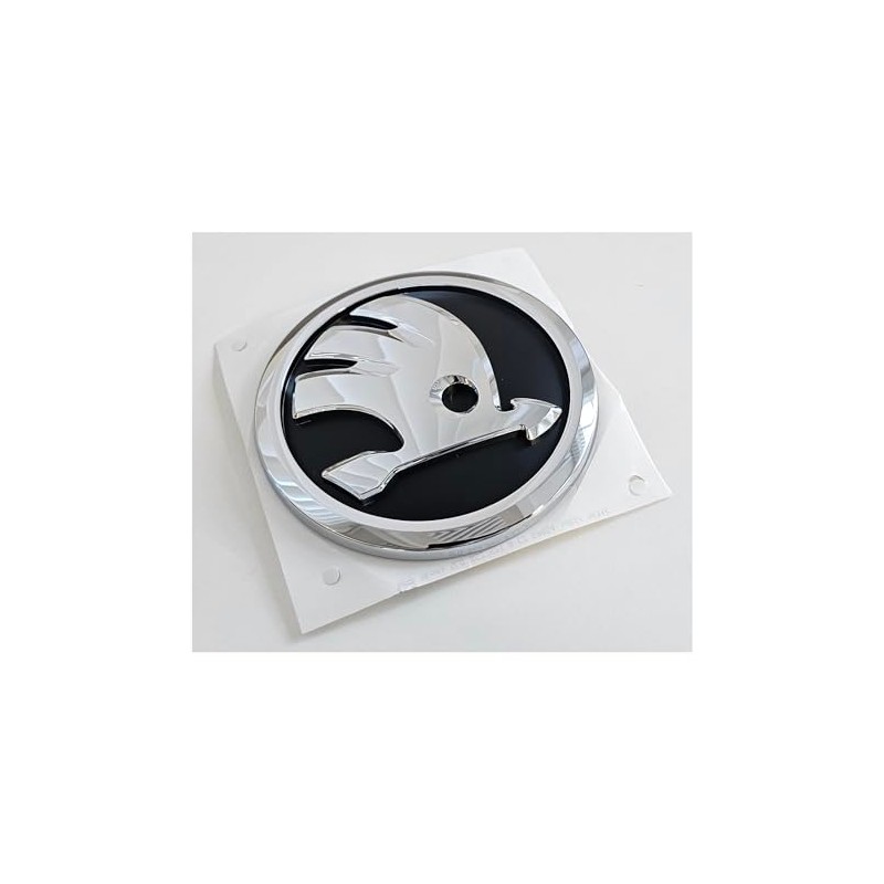 Skoda Original Emblem Tailgate Logo, Silver, Plastic or Metal, Suitable