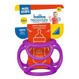Ravensburger ministeps 4146 baliba Bottle Holder - Flexible Grasping Toy for Independent Drinking - Baby Toy from 6 Months - Purple