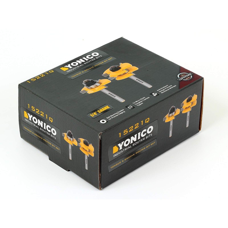 YONICO Tongue and Groove Router Bits Set Up to 3/4-Inch