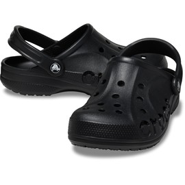 Crocs Unisex Via Clog, Slip-on Shoes for Men and Women, Black, Numeric_10 US