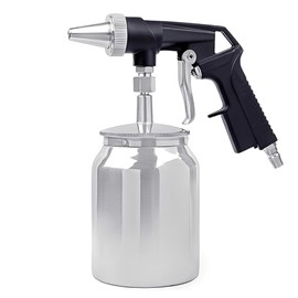 Sand Blasting Gun Compressed Air Working Pressure 6.2 Bar Portable Sand Blaster 1000 CC Aluminium Pot Capacity Sand Blasting Gun for Polishing, Smoothing, Rust Removal, Cleaning