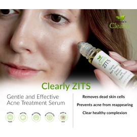 Clearly ZITS Acne Pimple Treatment | Clear Skin Fast with Natural Tea Tree and Aloe Vera Non-Drying Face Serum for Mild, Moderate, Hormonal, Severe Cystic Acne