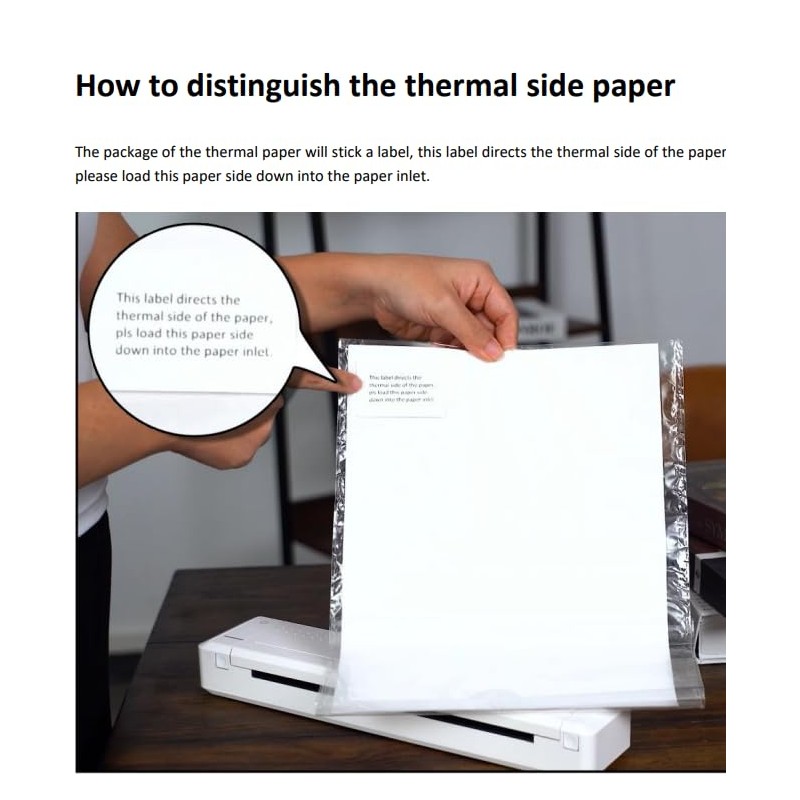 HPRT Thermal Paper US Letter Size for Portable Thermal Printer
