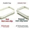 Heavy Weight 3.28oz Soap Dish with Removable Ceramic Drain Tray,