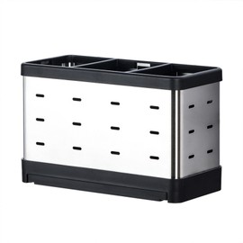 Utensil Holder Stainless Steel Multifunctional Wall Mount Utensil Drying Rack Spoon Chopsticks Fork Holder