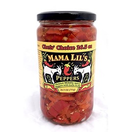 Mama Lil's Original Mild Goathorn Peppers, Large Jar (26.5 oz)