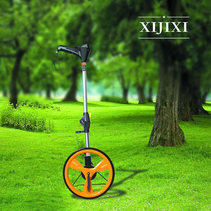 XIJIXI Measuring Wheel Digital Display,Folding Portable Distance Measurement Wheel,12.5”Diameter Wheel,Carrying