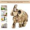 Elephant Statue, Lucky Feng Shui Golden Elephant Statue Sculpture Wealth