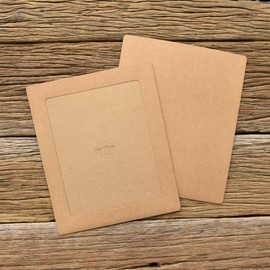 Monolike Plain Paper Photo Frame Craft 8x10 PLAIN Paper Frame - Kraft 10 Piece Photo Paper Picture Frame