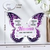 Gleevara Nanna Gifts for Mothers Day, Butterfly Shape Acrylic Plaque,