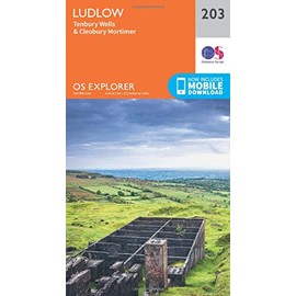 Ludlow Map | Tenbury Wells & Cleobury Mortimer | Ordnance Survey | OS Explorer Map 203 | England | Walks | Hiking | Maps | Adventure
