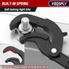 YBQSPLY Pipe Wrench Set, 10” and 15” Self Adjusting Wrench