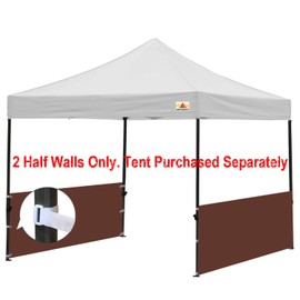 ABCCANOPY Half Walls for Pop Up Canopy Tent, 2 Packs, Brown