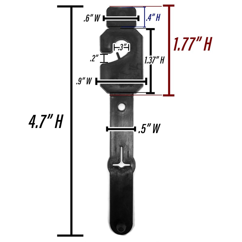 Black Belt Hangers for Retail - Economic Plastic Belt Hooks