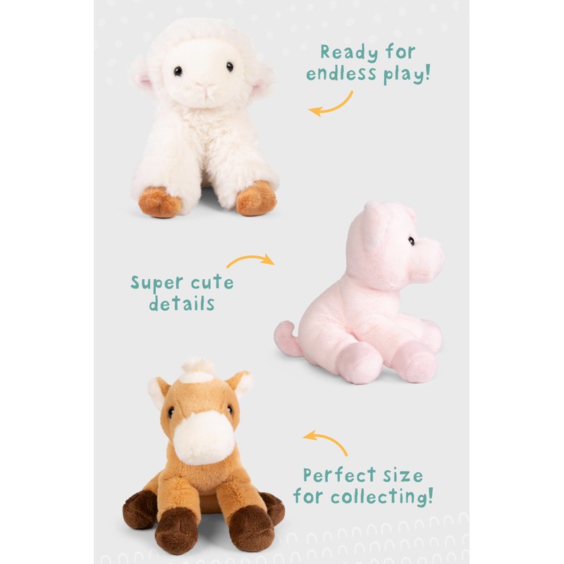 Living Nature Little Farm Animals Plush Collection