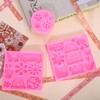Whaline 3Pcs Groovy Boho Fondant Molds Groovy Hippie 3D Silicone