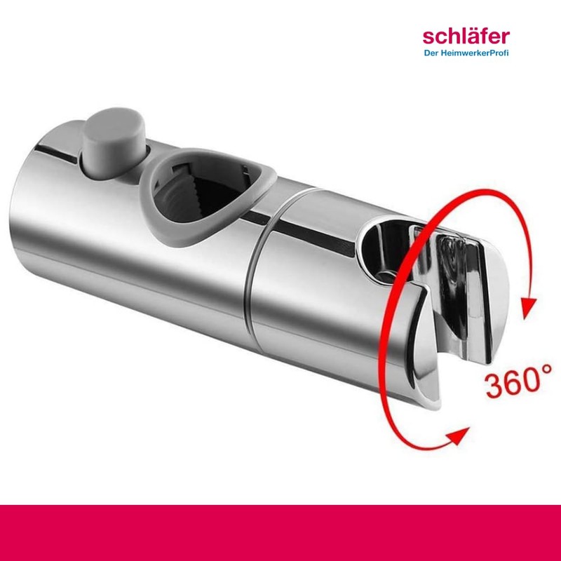 Schläfer 8126025 | Shower Support Bracket 25mm, Sliding Shower Rail