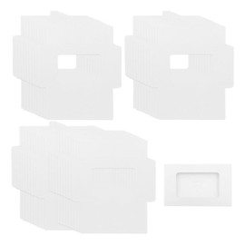 ONEBO 40 Pezzi Custodie Protettive per Carte, Scatole di Carta Pieghevoli, Bianco, 15.1 x 10.8 x 0.5cm, Buste di carta kraft, con Finestra per Conservazione di Cartoline,Fotografie,Biglietti d'auguri