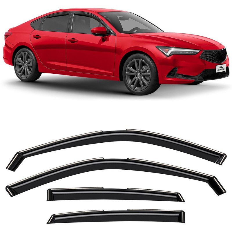 Voron Glass in-Channel Extra Durable Rain Guards for Acura Integra