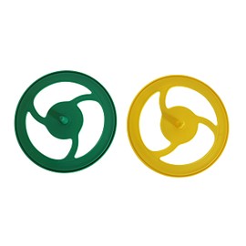 Dependable Industries inc. Essentials Aerodynamic Flying Disc (Set of 2) Fun in The Sun 10" Diameter Pet Dog Doggy Fetch Toy