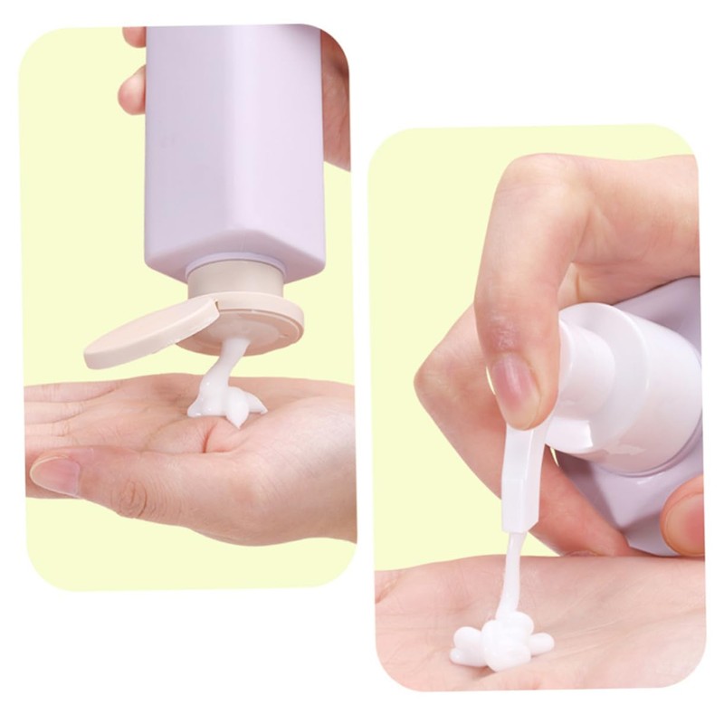 OHPHCALL 3pcs Travel Bottles Refillable Squeezable Containers Leakproof Shampoo Conditioner