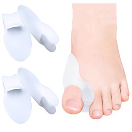 Gel Bunion Protector, Pack of 8 Bunion Pads Cushions, Large Toe Separators for Hallux Valgus, Relieves Foot Pain from Friction, Rubbing and Pressure