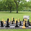 ELONGDI Giant Outdoor Chess Set Oversized Plastic Chess Pieces with