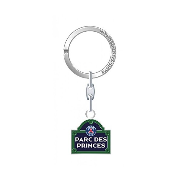 PSG Porte-clefs Plaque de Rue Parc, Métal, 18 x 8,4 x 1,5 cm
