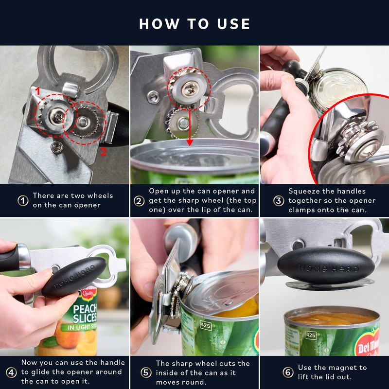 Can Opener Manual Smooth Edge - Senior Friendly - Heavy