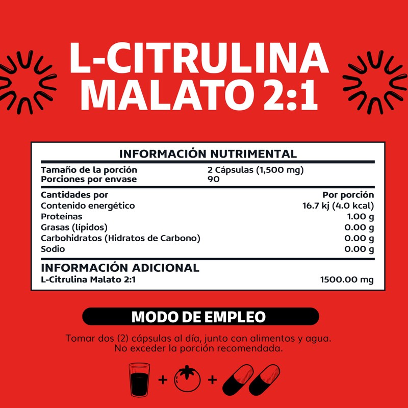 Beyond Vitamins | 1500mg L-Citrulina Malato en 1 Sola Molécula