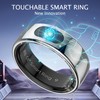 Smart Ring Health Ring with Touch Button Message Reminder Ring