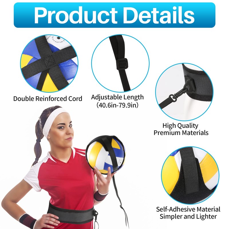 Volleyball Training Equipment Aid,Premium Volleyball Rebounder Trainer Kit,Solo Trainer for