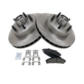 TRQ Front Brake Pad & Rotor Kit Brake Pads Brake Rotor Ceramic Compatible with 1995-1997 Ford Ranger Mazda B2300 1995-1996 B3000 B4000