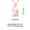 MENDOZZA Lock Necklace Women's Necklace Mother of Pearl Stainless Steel