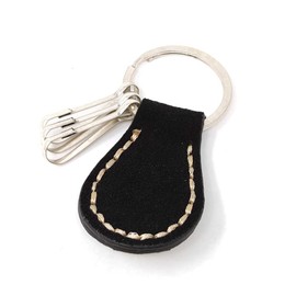 H.N.Z Key Chain nskh-001 Suede Concho Turquoise Native American Keychain, Black