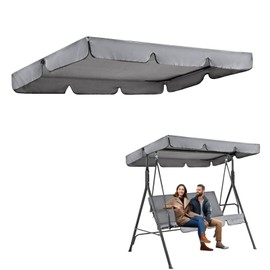 Garden Swing Canopy Replacement, Swing Chair Canopy Replacement for Swings Seat 3 Seater Swing Canopy Replacement Cover Waterproof Windproof for Outdoor Yard