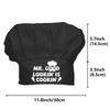 CREATCABIN Black Chef Hat Adults Adjustable Baker Hat Kitchen Catering