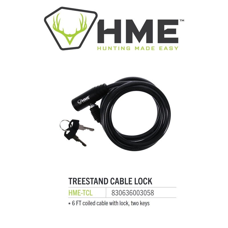 HME Self-Coiling 6-Foot Easy-To-Use Protective Durable Reliable Versatile Hunting Tree