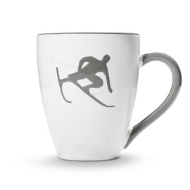 GMUNDNER KERAMIK Toni Breakfast Cup Max Capacity: 0.3 Litres Grey Tableware, Handmade in Austria