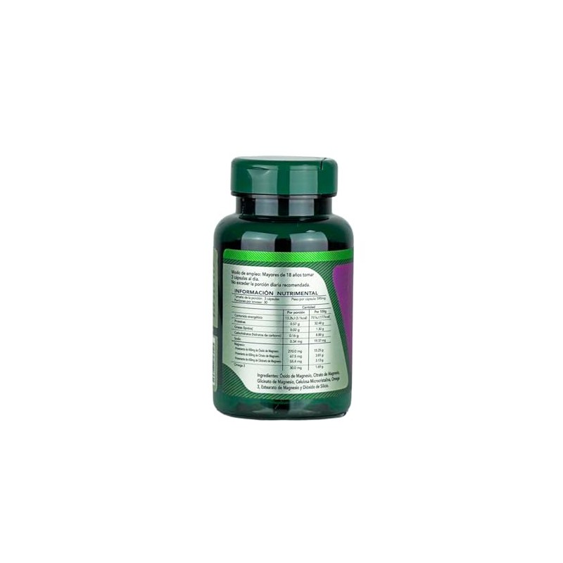 Magnesio Complex 3 en 1 – Glicinato, Citrato y Óxido