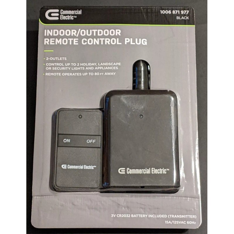Commercial Electric Indoor/outdoor Wireless Remote Control