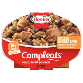 HORMEL COMPLEATS Chicken Burrito Bowl, 9 OZ, 6 Pack