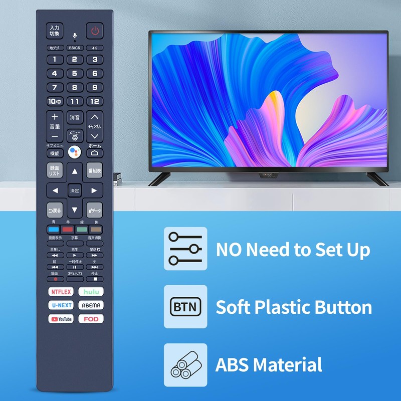 CLVIZCXOM TV Remote Control RC610JJR4 for TCL Smart TV Remote