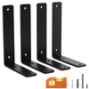 4 Pack 4 Inch Floating L Shelf Brackets for DIY,1/5