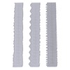 Irregular Edges Ruler, Carbon Steel Paper Tearing Ruler, Embossing Lightweight